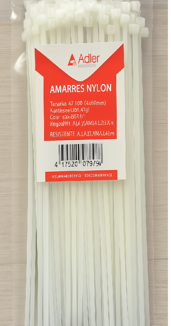 Amarre plástico Blanco 8" Bolsax100 - Imagen 1