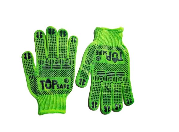 Guantes Hilaza  puntos neon dos caras - Imagen 1